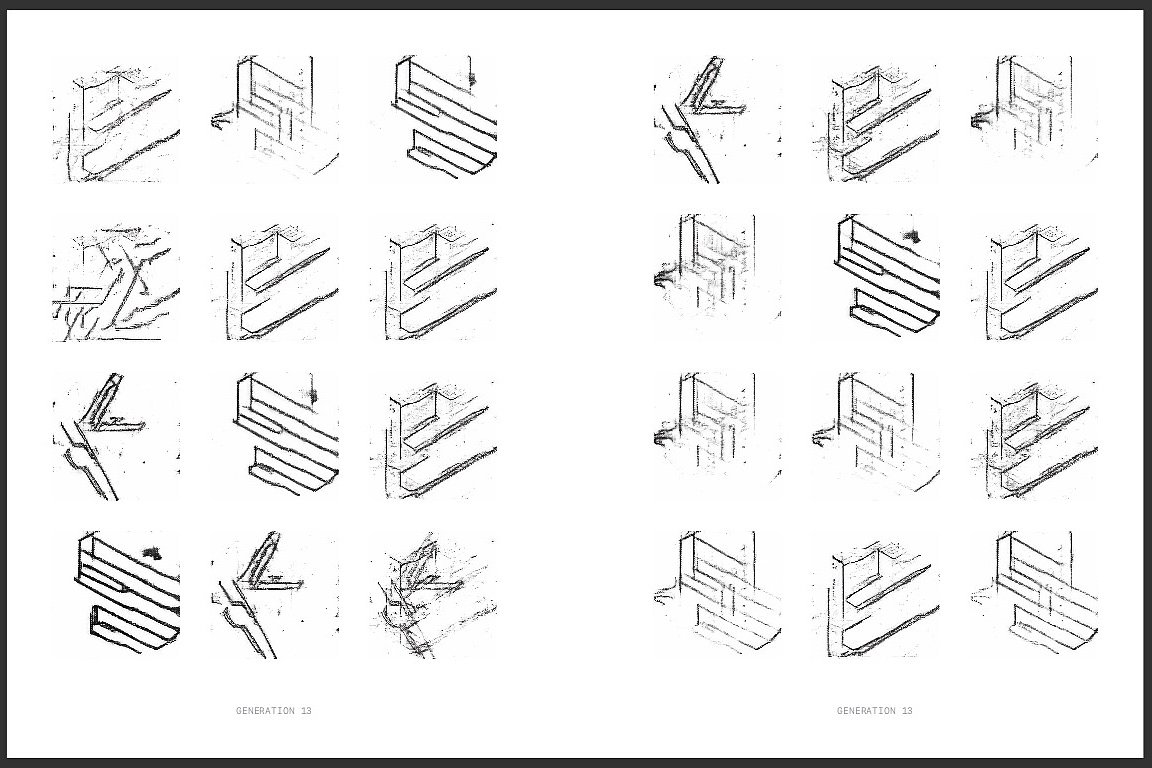 Spread from the booklet In Search of An Impossible Object. Thanks to Philipp Schmitt.